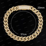 Fashion Moissanite 10mm Baguette Cut Claw Setting Trendy 925 Silver Statement Hip Hop Necklace