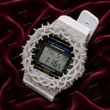 Men's Luxury Moissanite Diamond Watch With Rubber Strap Premium Sparkle Designer Inspired Timepiece