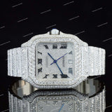 Fully Diamond Iced Out VVS Moissanite Diamond Watch For Men
