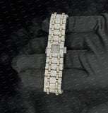 Fully Bust Down Moissanite Diamond Studded Moissanite Watch