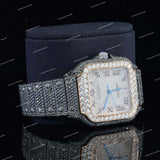 Premium Fantastic Fully Iced Out VVS Moissanite Diamond Watch Black Automatic Watch
