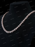 Personalized 925 Sterling Silver Brilliant Cut VVS Moissanite Iced Cuban Link Chain Necklace