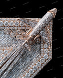 Iced Letter Z Pendant Jet Design Baguette Cut VVS Moissanite Diamond Pendant