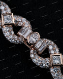 Iced Out Moissanite Diamond 925 Sterling Silver Infinity Chain