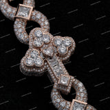 VVS Moissanite Cross Cuban Link Chain Necklace 925 Sterling Silver Iced Custom Hip Hop Jewelry
