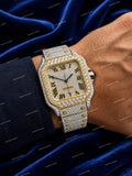 Premium Full Iced Moissanite Diamond Watch Personalized Custom Street Luxury Look