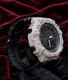 Luxury Moissanite Diamond Style Watch for Men's Premium Sparkle Finish Bold Designer Look & Statement Wristwear