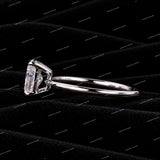 Radiant Cut Moissanite Diamond Solitaire Engagement Ring