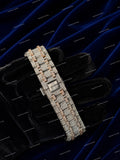 Custom Ice Drip Moissanite Diamond Throne Watch Snow White Luxury Fashion Look Hip Hop Watch
