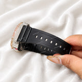 Snow White VVS Moissanite Diamond Watch With Rubber Strap Bold Streetwear Luxury Timepiece For Men