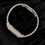 Personalized Premium Full Iced Yellow Gold Tone Moissanite Diamond Watch Luxury Street Style