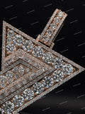 Personalized Iced Letter Z Pendant Fully Moissanite Diamond Encrusted Hip Hop 925 Silver Claw Setting Jewelry