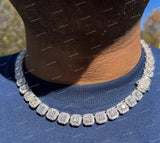 Trendy Hip Hop Chain 925 Sterling Silver Moissanite Chain VVS Diamond Moissanite Necklace