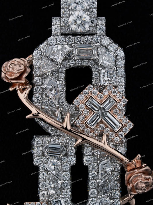 Creative Hip Hop Custom Iced Moissanite Name Pendant 925 Sterling Silver Personalized Claw Setting Party Jewelry