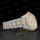 Fully Iced Out VVS Moissanite Diamond Watch Automatic Movement For Men