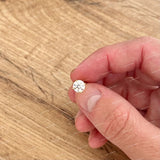 Trendy Design VVS Moissanite Stud Earrings Claw Setting Cut 4 Prong 925 Silver Earring