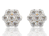 Iced Out 925 Silver With Moissanite Diamond Earring