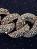 Custom 925 Silver Moissanite Diamond Cuban Link Chain For Unisex