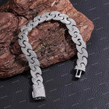 Hot Selling 925 Silver Brilliant Cut VVS Moissanite Diamond Hip Hop Cuban Link Chain Necklace