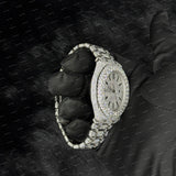 Fully Iced Out Black Stick Bar Moissanite Diamond Premium Watch For Men