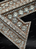 Personalized Iced Letter Z Pendant Fully Moissanite Diamond Encrusted Hip Hop 925 Silver Claw Setting Jewelry