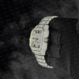 Full Snow White Roman Dial Luxury VVS Moissanite Diamond watch