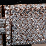 Custom Clasp Cross Cuban Link Statement Necklace 925 Sterling Silver Iced VVS Moissanite Diamond Luxury Chain