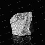 Luxury Custom VVS Moissanite Diamond Championship Ring Iced Out 925 Sliver Style Bling Hip Hop Jewelry for Men