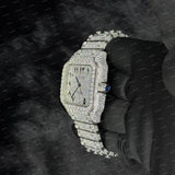 Luxury Iconic Arabic Number Hip Hop Iced Out VVS Moissanite Diamond Watch