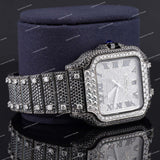 Luxury VVS Moissanite Diamond Black & Full White Iced Out Automatic Watch