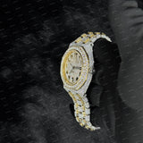 Luxury Iced Out Stainless Steel VVS Moissanite Diamond Bust Down Watch