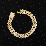 VVS Moissanite Brilliant Cut Multiple Lengths Iced Rapper Hip Hop 925 Sterling Silver Cuban Chain