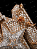 Personalized 925 Sterling Silver Moissanite Diamond Custom Name Pendant Iced Out Letter Pendant