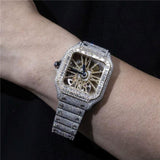 Iced Out Full VVS Moissanite Diamond Stainless Steel Watch