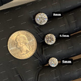 Luxury Moissanite Earrings 925 Sterling Silver Gold Plated Round Brilliant Cut Stud Earrings