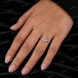 Vintage Engagement Ring with Marquise Cut S925 Sliver VVS Moissanite Diamond Unisex Ring