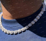 Trendy Hip Hop Chain 925 Sterling Silver Moissanite Chain VVS Diamond Moissanite Necklace