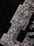 Hip Hop Moissanite Brilliant Cut 925 Sliver Iced Custom 3D Letter Name Claw Setting Pendant