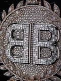 Custom Iced Out 925 Sterling Silver VVS Moissanite Diamond Big Round 3D Baguette Hip Hop Pendant