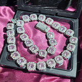 Hip Hop VVS Moissanite Round Cut Diamond Statement Link Chain For Men & Women