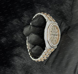 Fully Bust Down Moissanite Diamond Studded Moissanite Watch