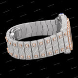 Personalized Luxury Full Iced VVS Moissanite Diamond Watch Premium Custom Look
