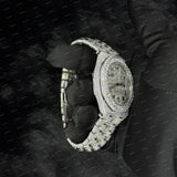 41MM Black Arabic Number Moissanite Diamond Luxury Hip Hop Watch