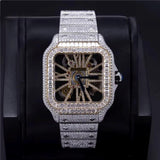 Iced Out Full VVS Moissanite Diamond Stainless Steel Watch
