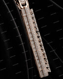 Luxurious Style VVS Moissanite Diamond S925 Sliver Iced Out 3D Pendant Name Letter Pendant