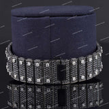 Luxury VVS Moissanite Diamond Black & Full White Iced Out Automatic Watch