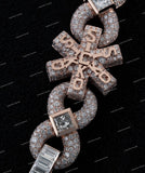 Luxury Custom Letter Pendant Necklace Brilliant Cut VVS Moissanite Claw Setting Iced 925 Sterling Silver Hip Hop Pendant
