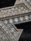 Personalized Iced Letter Z Pendant Fully Moissanite Diamond Encrusted Hip Hop 925 Silver Claw Setting Jewelry