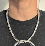 Personalized 925 Sterling Silver VVS Moissanite Luxury Cluster Link Chain Necklace