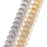 Cuban Link Chain S925 Silver Moissanite Diamond Heavy Borderless Iced Out VVS Hip Hop Chain
